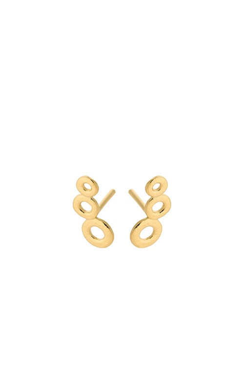 Ohrstecker Triple Circle 13mm GOLD