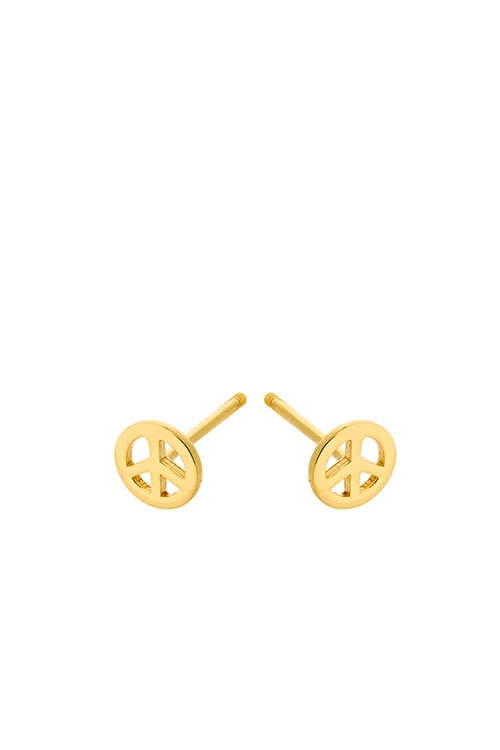 Ohrstecker Peace 6mm GOLD