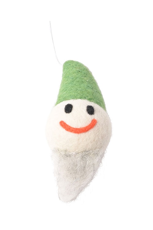 H�nger Smiley Santa Beard GREEN