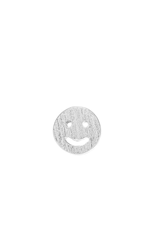 Ohrstecker einzeln Smiley SILBER