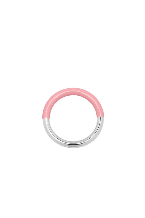 Ring Double Color SILVER LIGHT PINK