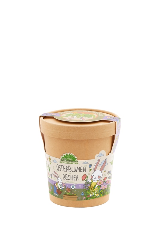 Osterblumen aus dem Becher