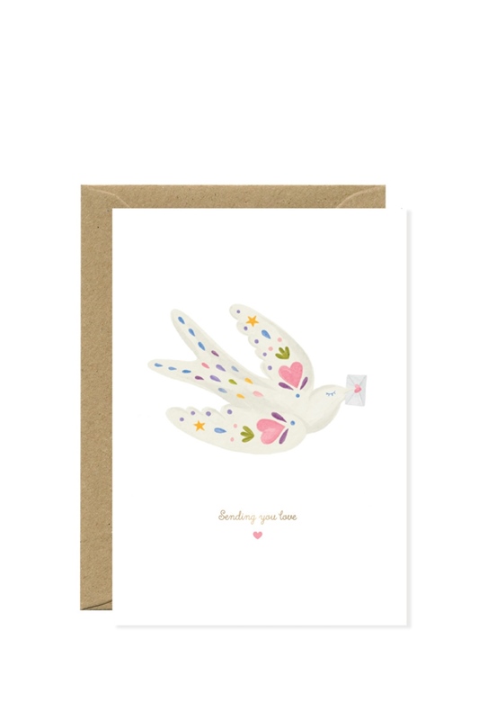 Klappkarte SENDING LOVE BIRD
