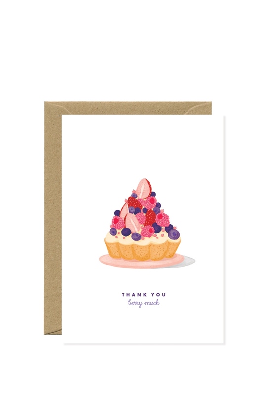 Klappkarte THANK YOU BERRY MUCH