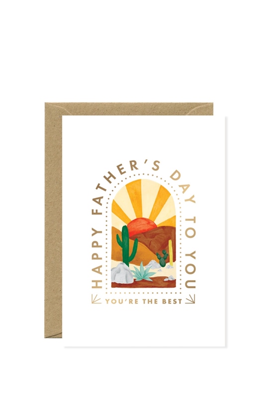 Klappkarte FATHERS DAY GRAVURE