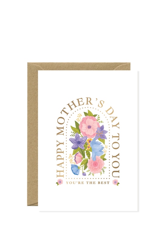 Klappkarte MOTHERS DAY GRAVURE