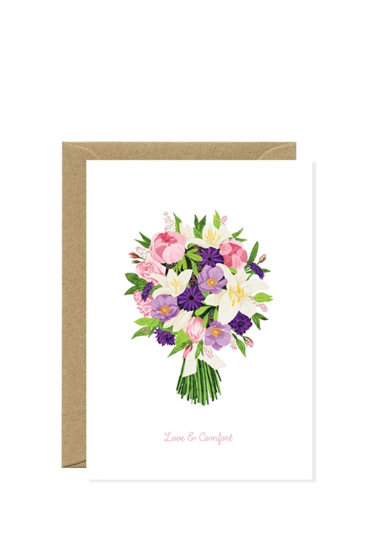 Klappkarte LOVE & COMFORT BOUQUET