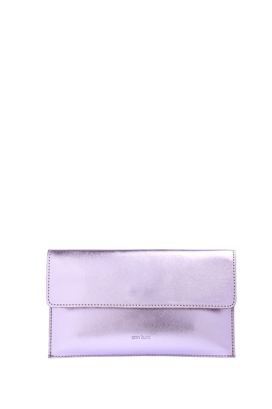 Clutch Mini Thin AK005 Leder METALLIC