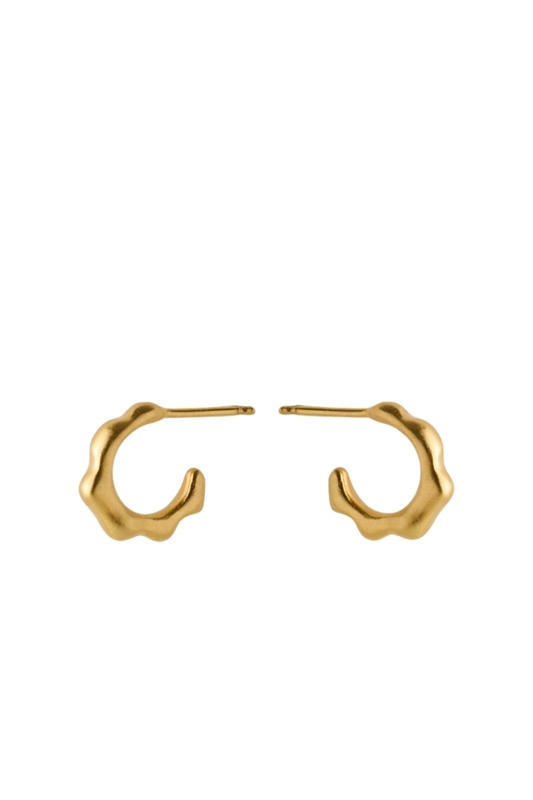 Ohrringe Small Aqua 12mm GOLD