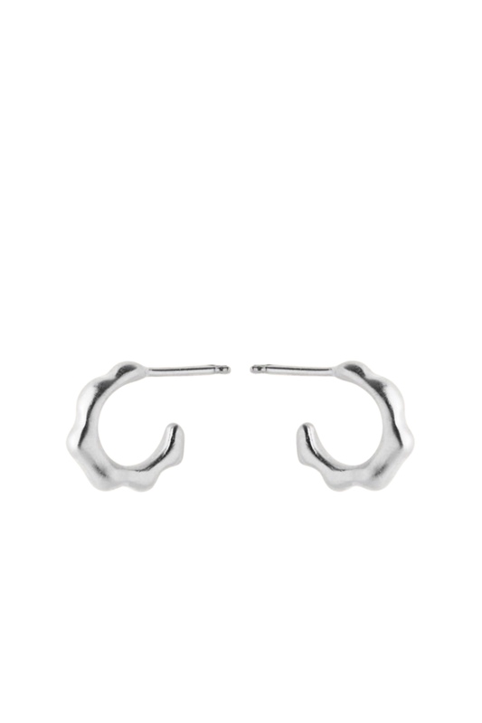 Ohrringe Small Aqua 12mm SILBER