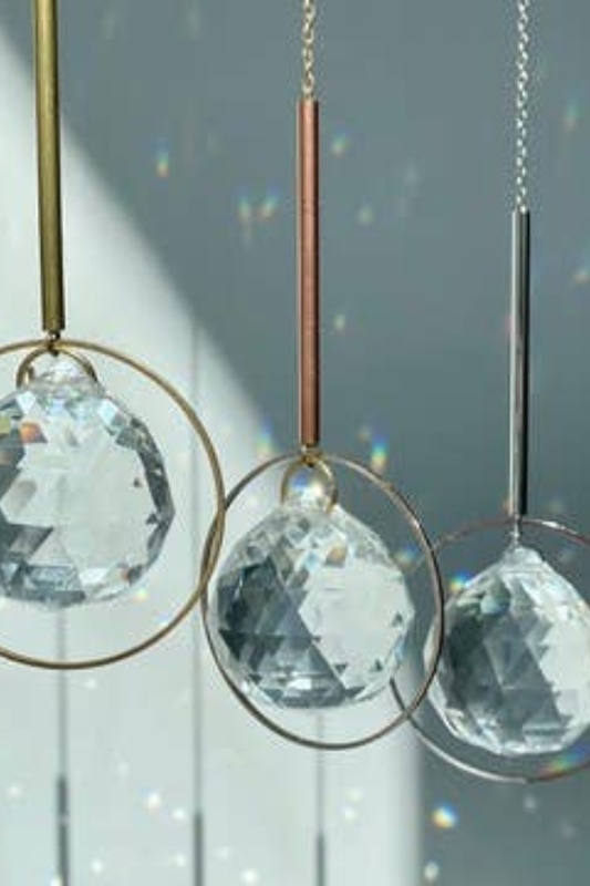 Lichtfnger Rosgold Fensterkristall