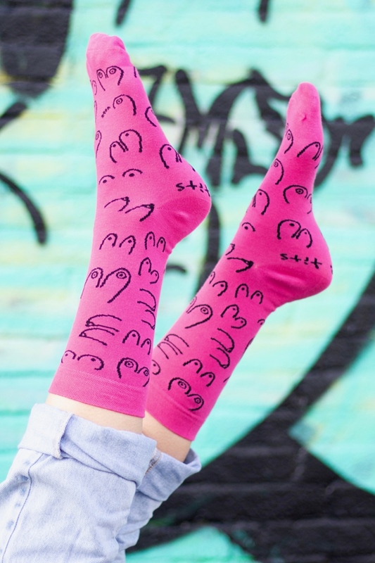 Socken Titties FUCHSIA