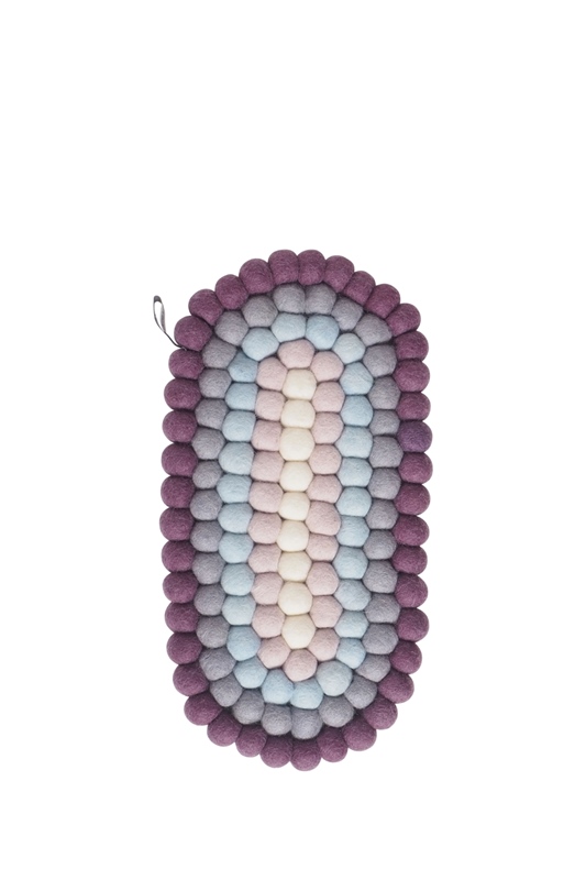 Untersetzer Wolle Oval BLOOM