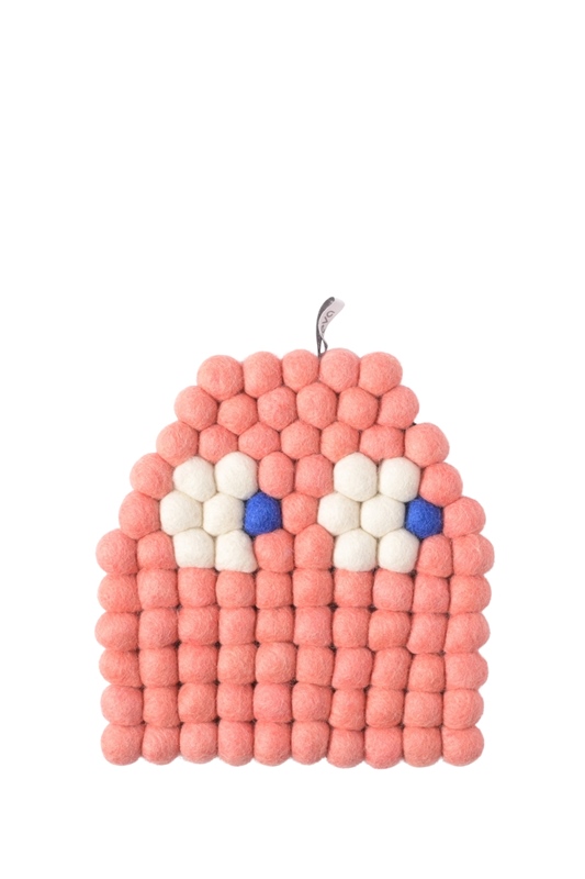 Untersetzer Wolle Spooky RASPBERRY