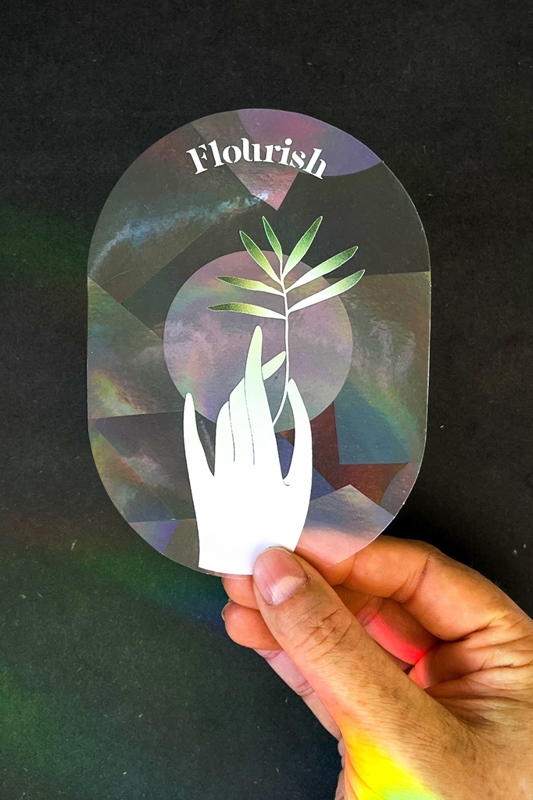 Fenstersticker Regenbogen FLOURISH