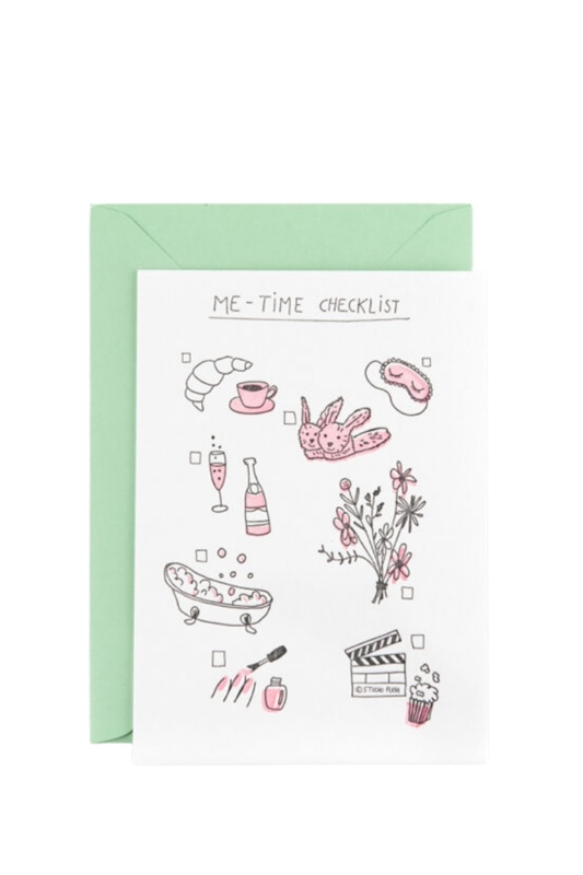 Karte mit Umschlag ME-TIME CHECKLIST