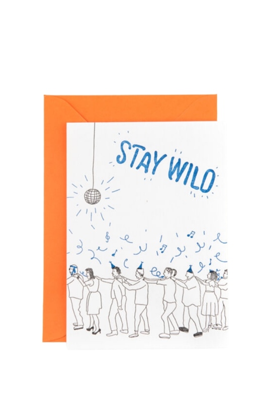Karte mit Umschlag STAY WILD