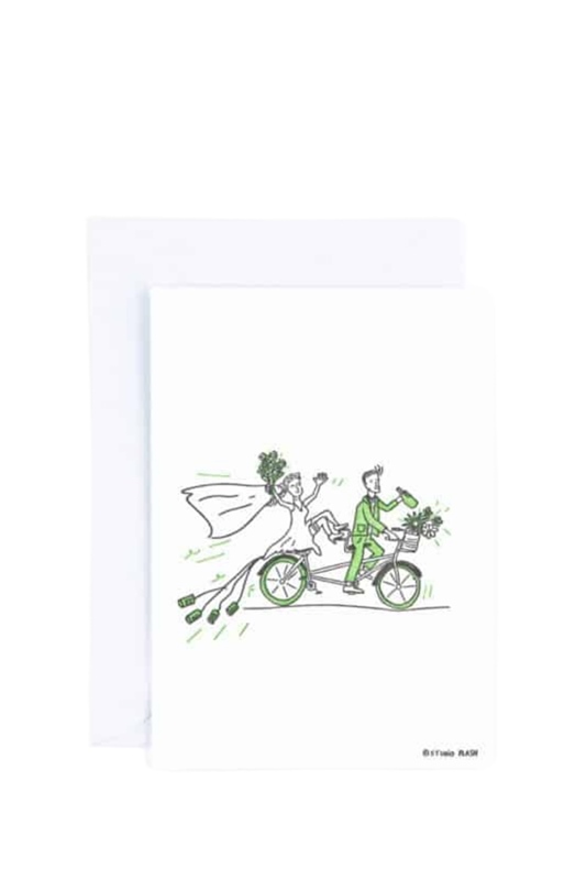 Karte mit Umschlag WEDDING TANDEM