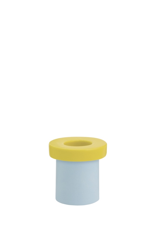 Kerzenhalter Pippo HELLBLAU/GELB