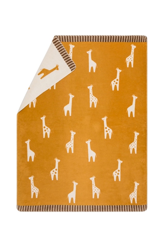 Kuscheldecke Mila 150x200cm GIRAFFEN GOLD
