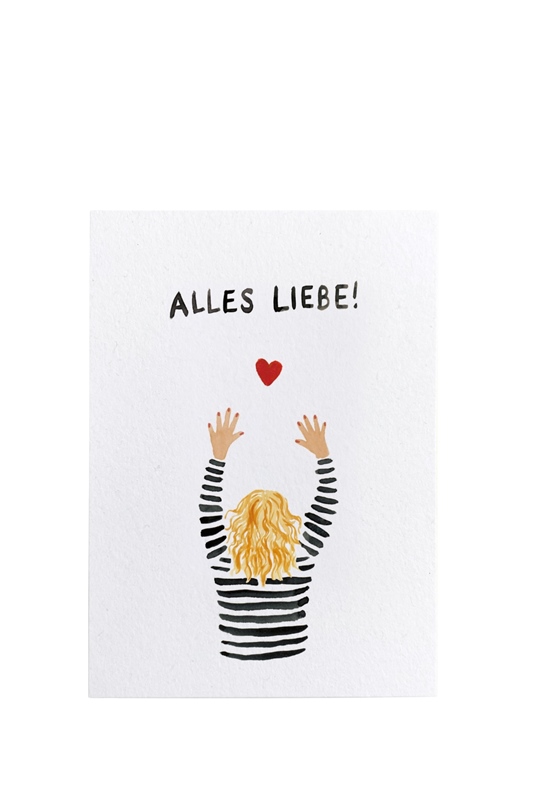 Postkarte ALLES LIEBE