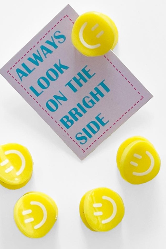 Haarklammer Mini SMILEY YELLOW