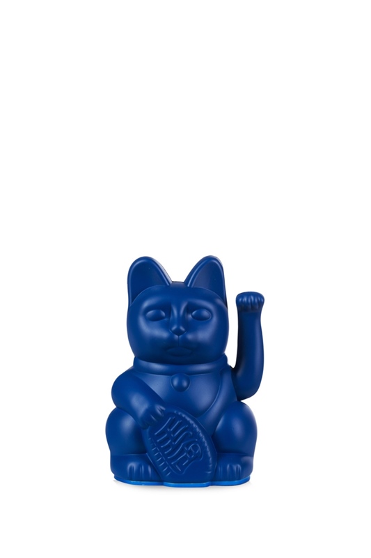 Winkekatze Mini Lucky Cat DUNKELBLAU