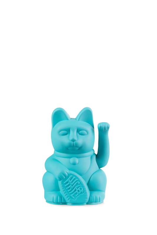 Winkekatze Mini Lucky Cat TRKIS