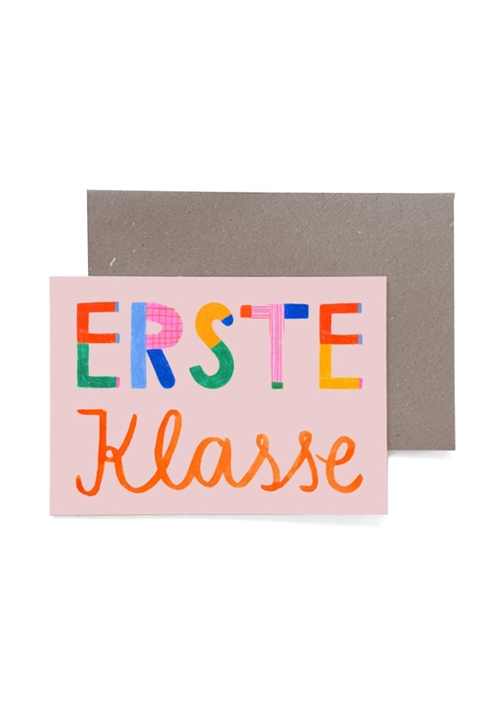 Klappkarte ERSTE KLASSE