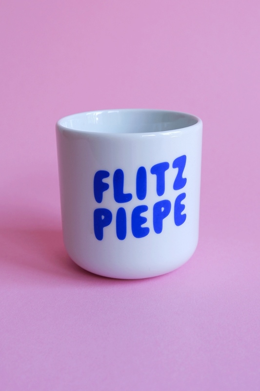 Becher Flitzpiepe BLAU