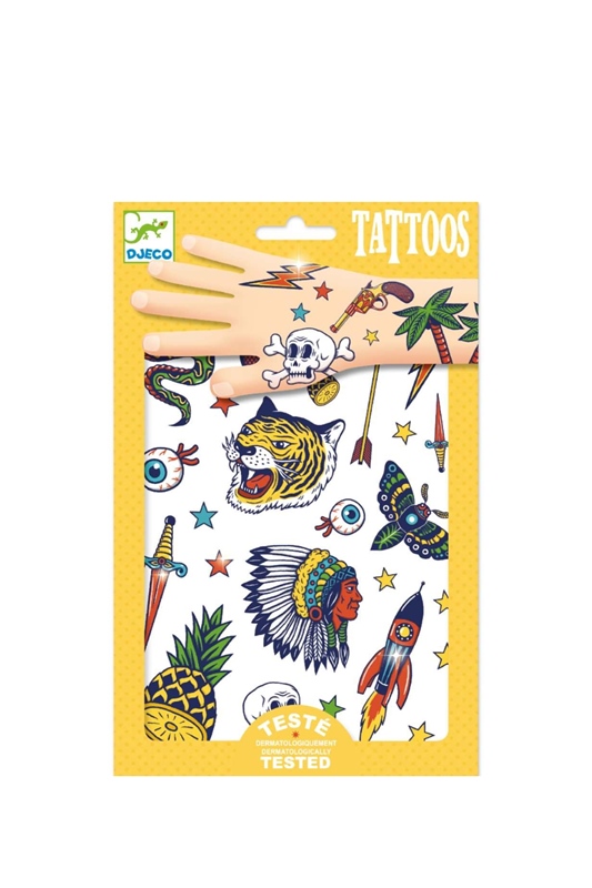 Djeco Tattoos BANG BANG – goldener Metallic-Effekt