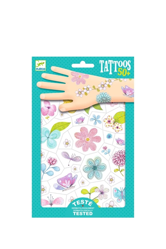 Djeco Tattoos BLUMENFELD – Glitzereffekt