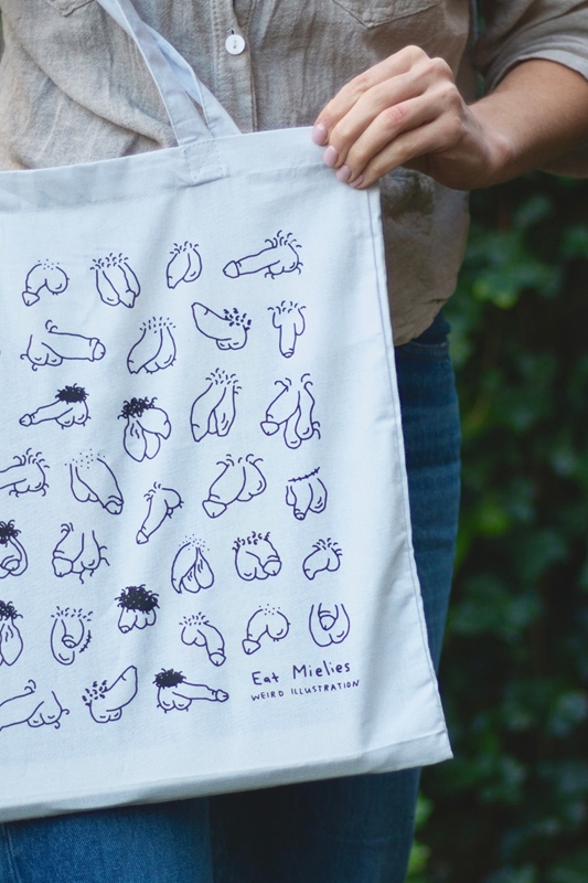 Jutebeutel Willies PALE PASTEL BLUE