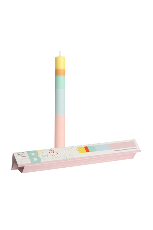 Kerze BABY PASTELL