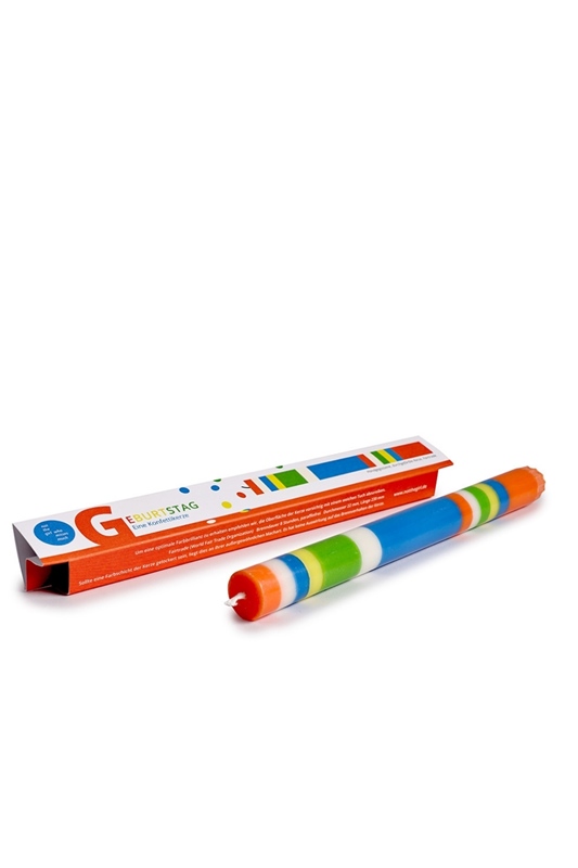 Kerze GEBURTSTAG KONFETTI