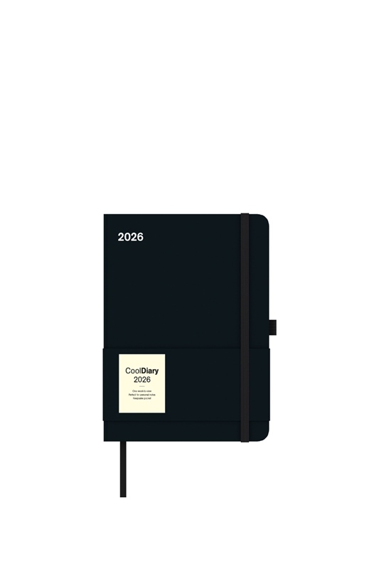 Black 2026 - Diary - Buchkalender 16x22