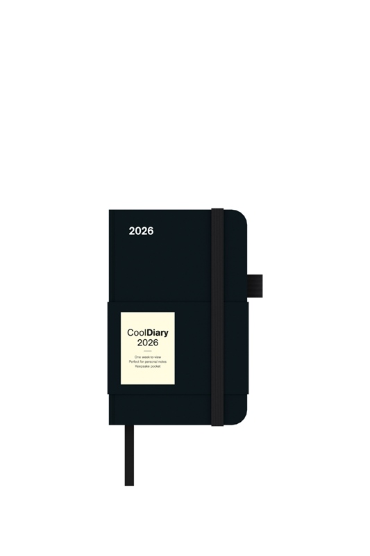 Black 2026 - Diary - Buchkalender 9x14