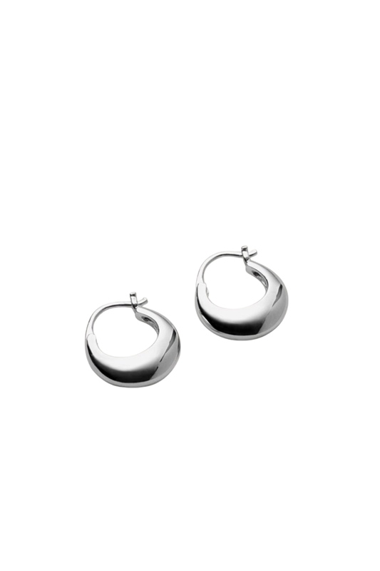 Ohrringe Small Atlas 14mm SILBER