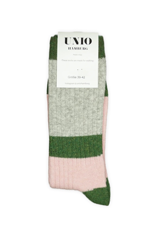 Socken CALM grey green rose