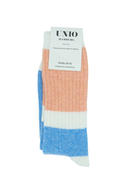 Socken CALM peach ecru sky