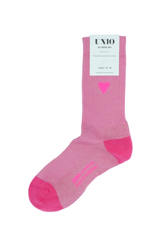 Socken LOVE barbie neon pink