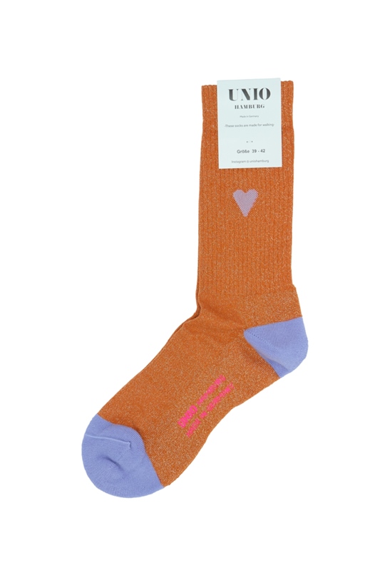 Socken LOVE orange lavender