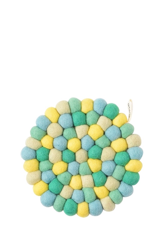 Untersetzer Wolle Rund CARIBBEAN