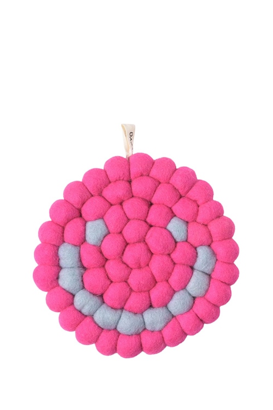 Untersetzer Wolle Smiley CERISE