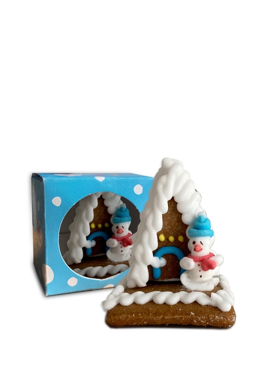 Haus vom Schneemann - Mini Lebkuchenhaus
