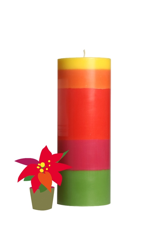 Stumpenkerze WEIHNACHTSSTERN