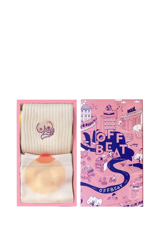 Socken Geschenk Box BOOBS