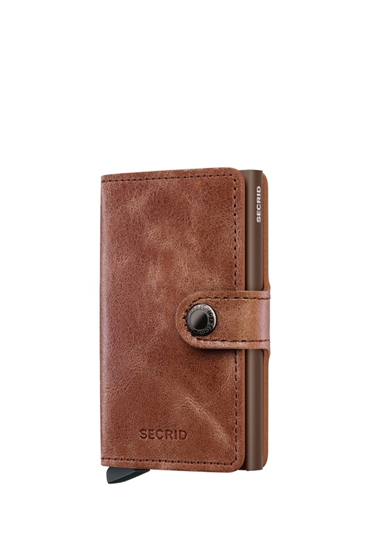 Mini Wallet Vintage COGNAC BROWN