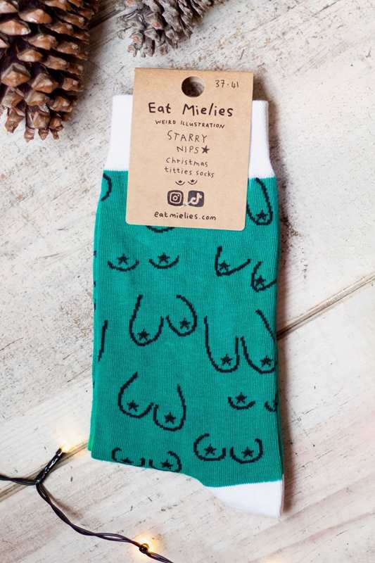 Socken CHRISTMAS Titties GREEN