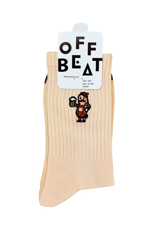 Socken bestickt WURSTMENSCH